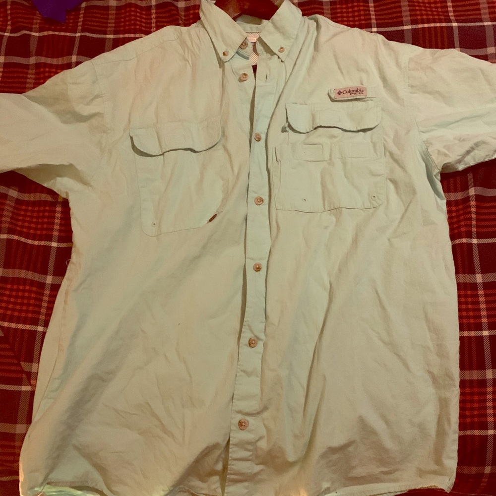 Columbia-Medium-short sleeve-PFG-button up